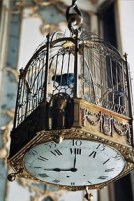Time Flies Birdcage Clock