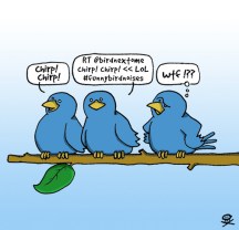 "Twitter Bird in Read Life" by Scott Hampson, Flickr Creative Commons
