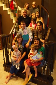 And this is how I told my parents, who are expecting another grandchild in January. Can you spot the Photoshopped additions?