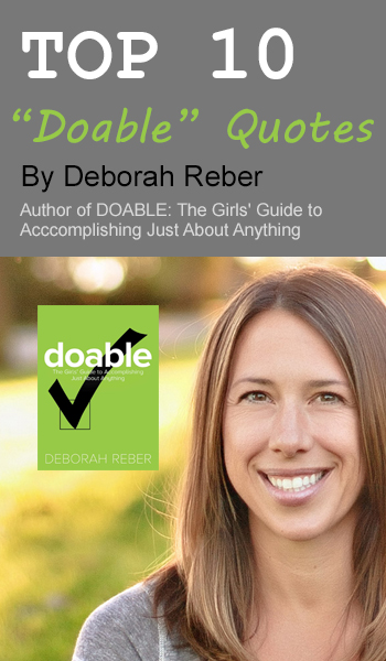 Top 10 Doable Quotes Deborah Reber