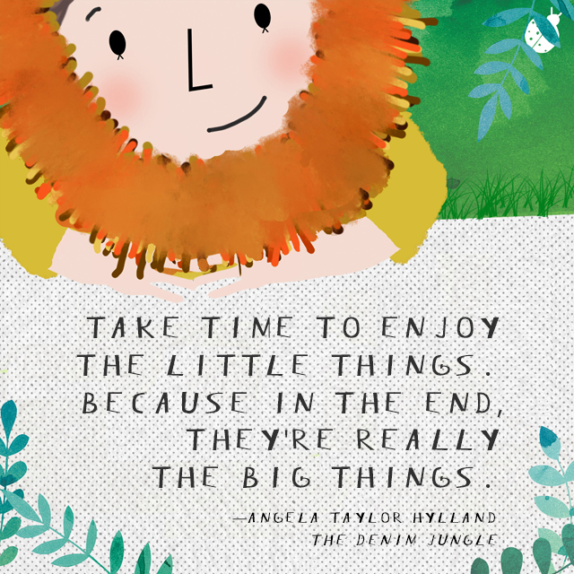 Leo Denim Jungle Quote