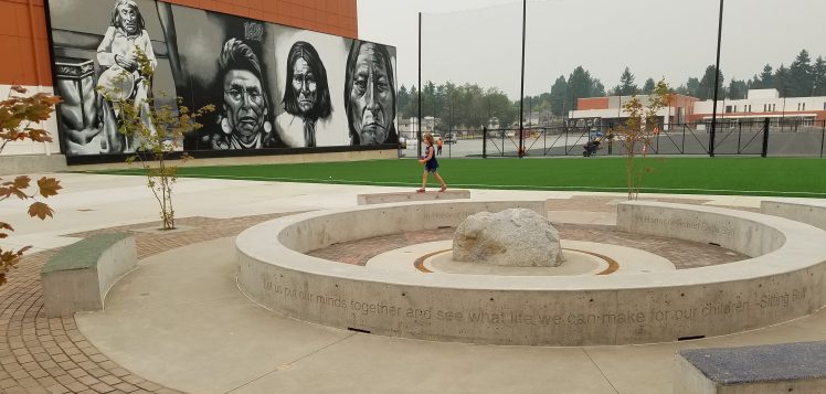 school harmony mural honor circle